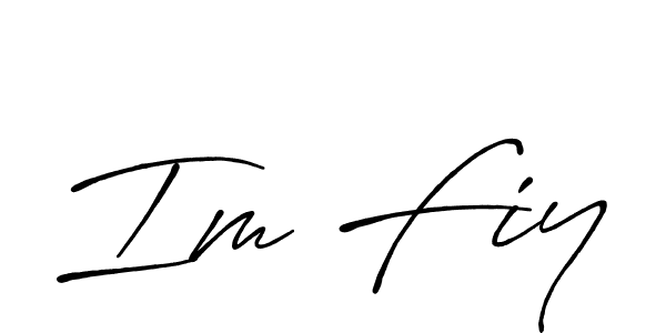 How to make Im Fiy signature? Antro_Vectra_Bolder is a professional autograph style. Create handwritten signature for Im Fiy name. Im Fiy signature style 7 images and pictures png