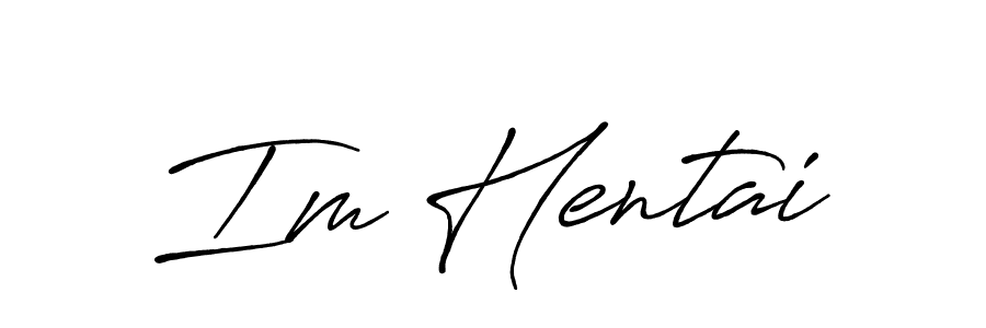 Design your own signature with our free online signature maker. With this signature software, you can create a handwritten (Antro_Vectra_Bolder) signature for name Im Hentai. Im Hentai signature style 7 images and pictures png