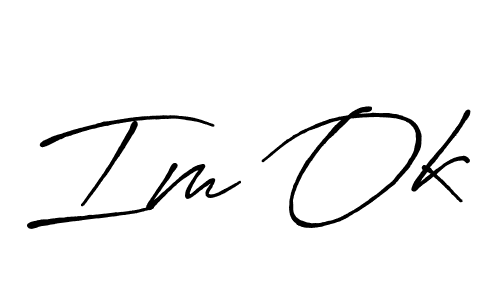 How to make Im Ok signature? Antro_Vectra_Bolder is a professional autograph style. Create handwritten signature for Im Ok name. Im Ok signature style 7 images and pictures png