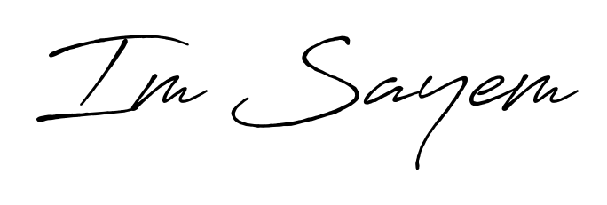 Personalize your online presence with Im Sayem signature rendered in elegant Antro_Vectra_Bolder font. Great for website footers and blogs. Im Sayem signature style 7 images and pictures png