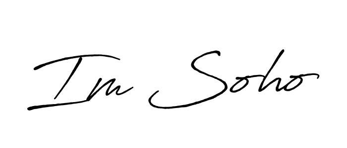 Make a beautiful signature design for name Im Soho. With this signature (Antro_Vectra_Bolder) style, you can create a handwritten signature for free. Im Soho signature style 7 images and pictures png