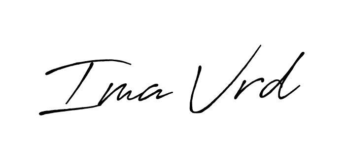Create a beautiful signature design for name Ima Vrd. With this signature (Antro_Vectra_Bolder) fonts, you can make a handwritten signature for free. Ima Vrd signature style 7 images and pictures png