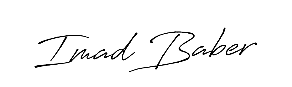 Antro_Vectra_Bolder is a professional signature style that is perfect for those who want to add a touch of class to their signature. It is also a great choice for those who want to make their signature more unique. Get Imad Baber name to fancy signature for free. Imad Baber signature style 7 images and pictures png