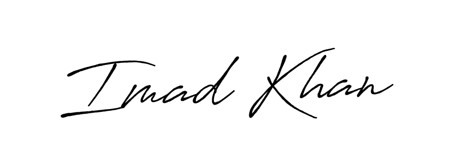 Imad Khan stylish signature style. Best Handwritten Sign (Antro_Vectra_Bolder) for my name. Handwritten Signature Collection Ideas for my name Imad Khan. Imad Khan signature style 7 images and pictures png