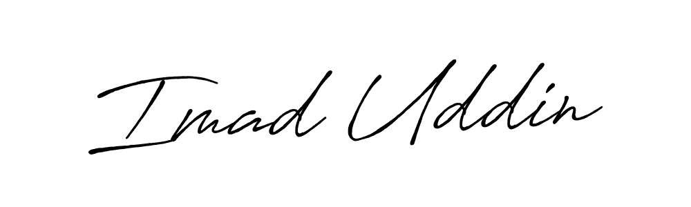 Imad Uddin stylish signature style. Best Handwritten Sign (Antro_Vectra_Bolder) for my name. Handwritten Signature Collection Ideas for my name Imad Uddin. Imad Uddin signature style 7 images and pictures png