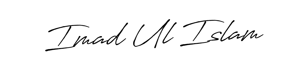 The best way (Antro_Vectra_Bolder) to make a short signature is to pick only two or three words in your name. The name Imad Ul Islam include a total of six letters. For converting this name. Imad Ul Islam signature style 7 images and pictures png