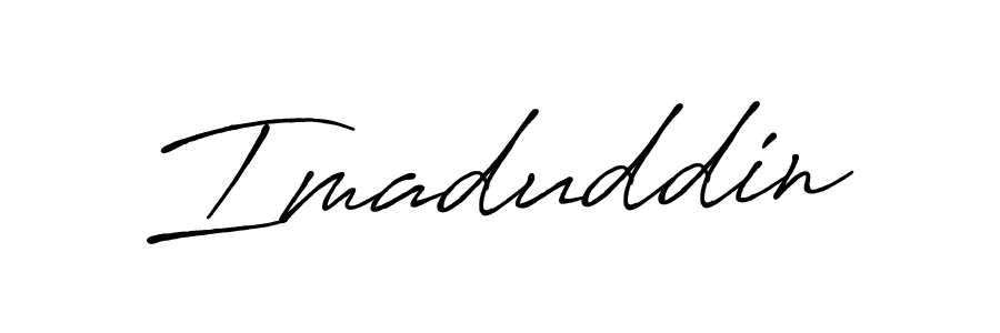 The best way (Antro_Vectra_Bolder) to make a short signature is to pick only two or three words in your name. The name Imaduddin include a total of six letters. For converting this name. Imaduddin signature style 7 images and pictures png