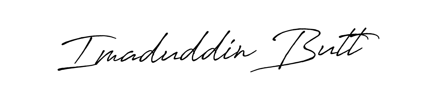 It looks lik you need a new signature style for name Imaduddin Butt. Design unique handwritten (Antro_Vectra_Bolder) signature with our free signature maker in just a few clicks. Imaduddin Butt signature style 7 images and pictures png