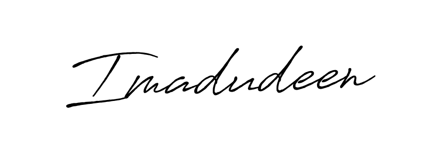 It looks lik you need a new signature style for name Imadudeen. Design unique handwritten (Antro_Vectra_Bolder) signature with our free signature maker in just a few clicks. Imadudeen signature style 7 images and pictures png