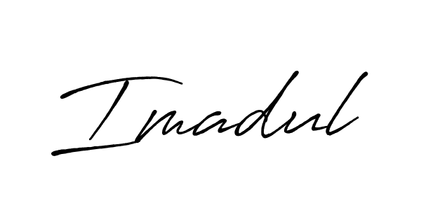 You should practise on your own different ways (Antro_Vectra_Bolder) to write your name (Imadul) in signature. don't let someone else do it for you. Imadul signature style 7 images and pictures png