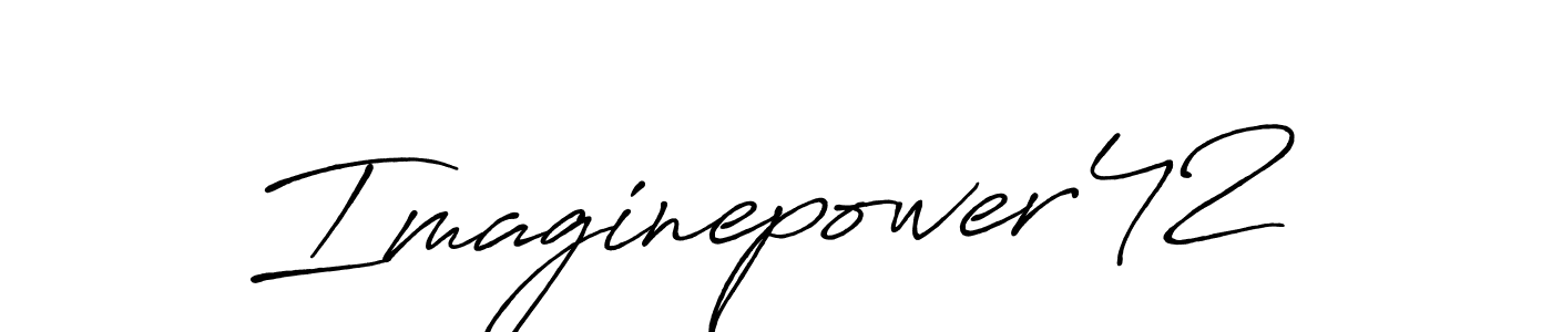 Also we have Imaginepower42 name is the best signature style. Create professional handwritten signature collection using Antro_Vectra_Bolder autograph style. Imaginepower42 signature style 7 images and pictures png