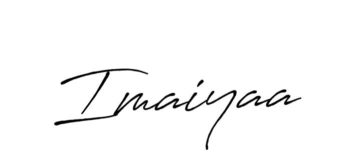 Make a beautiful signature design for name Imaiyaa. With this signature (Antro_Vectra_Bolder) style, you can create a handwritten signature for free. Imaiyaa signature style 7 images and pictures png