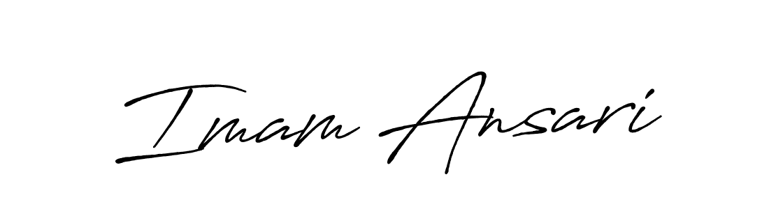 Antro_Vectra_Bolder is a professional signature style that is perfect for those who want to add a touch of class to their signature. It is also a great choice for those who want to make their signature more unique. Get Imam Ansari name to fancy signature for free. Imam Ansari signature style 7 images and pictures png