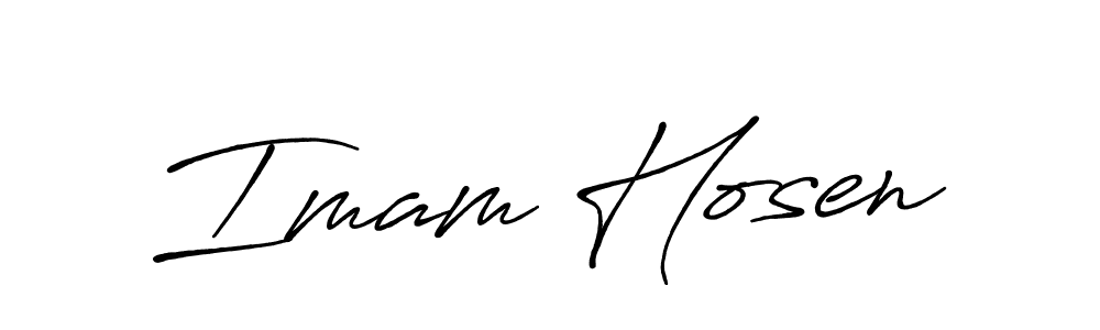 Design your own signature with our free online signature maker. With this signature software, you can create a handwritten (Antro_Vectra_Bolder) signature for name Imam Hosen. Imam Hosen signature style 7 images and pictures png