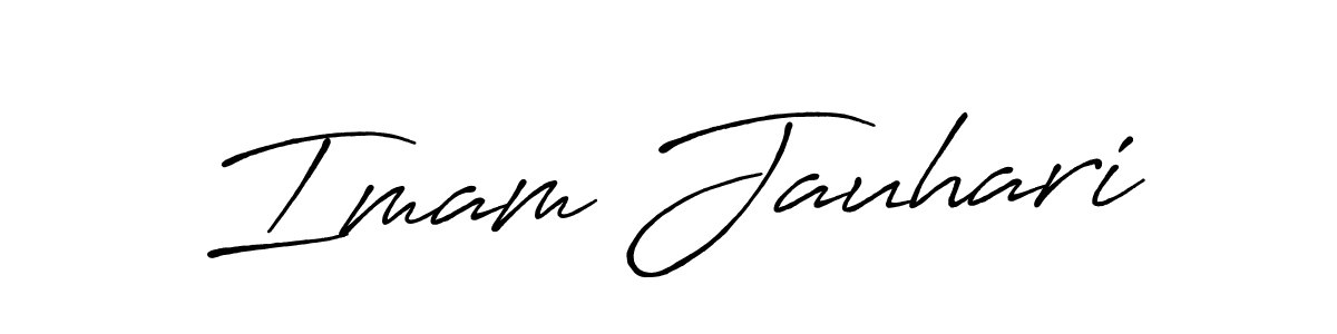 The best way (Antro_Vectra_Bolder) to make a short signature is to pick only two or three words in your name. The name Imam Jauhari include a total of six letters. For converting this name. Imam Jauhari signature style 7 images and pictures png