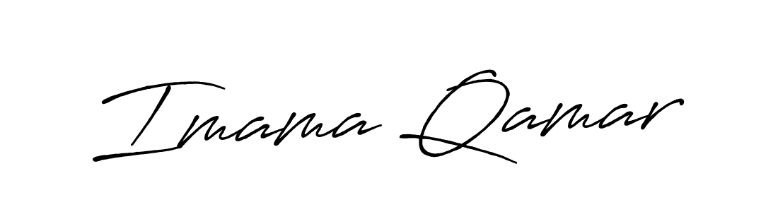 Imama Qamar stylish signature style. Best Handwritten Sign (Antro_Vectra_Bolder) for my name. Handwritten Signature Collection Ideas for my name Imama Qamar. Imama Qamar signature style 7 images and pictures png