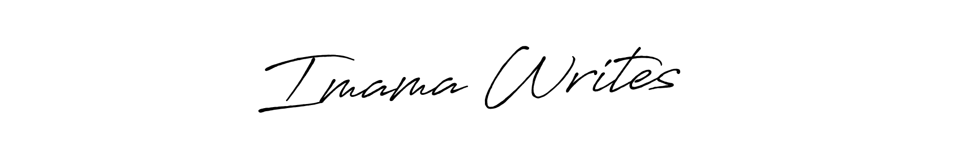 Create a beautiful signature design for name Imama Writes ❤️. With this signature (Antro_Vectra_Bolder) fonts, you can make a handwritten signature for free. Imama Writes ❤️ signature style 7 images and pictures png