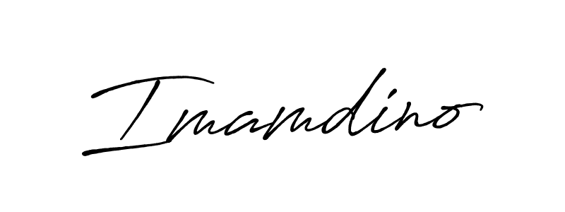 Make a beautiful signature design for name Imamdino. With this signature (Antro_Vectra_Bolder) style, you can create a handwritten signature for free. Imamdino signature style 7 images and pictures png