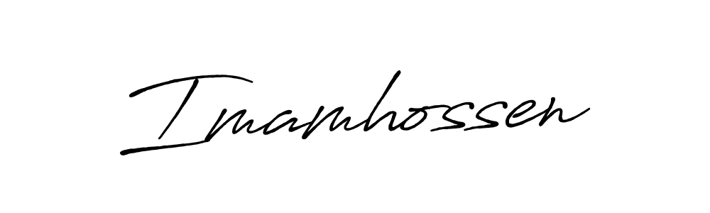 Create a beautiful signature design for name Imamhossen. With this signature (Antro_Vectra_Bolder) fonts, you can make a handwritten signature for free. Imamhossen signature style 7 images and pictures png