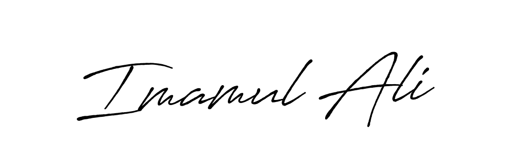 Also we have Imamul Ali name is the best signature style. Create professional handwritten signature collection using Antro_Vectra_Bolder autograph style. Imamul Ali signature style 7 images and pictures png