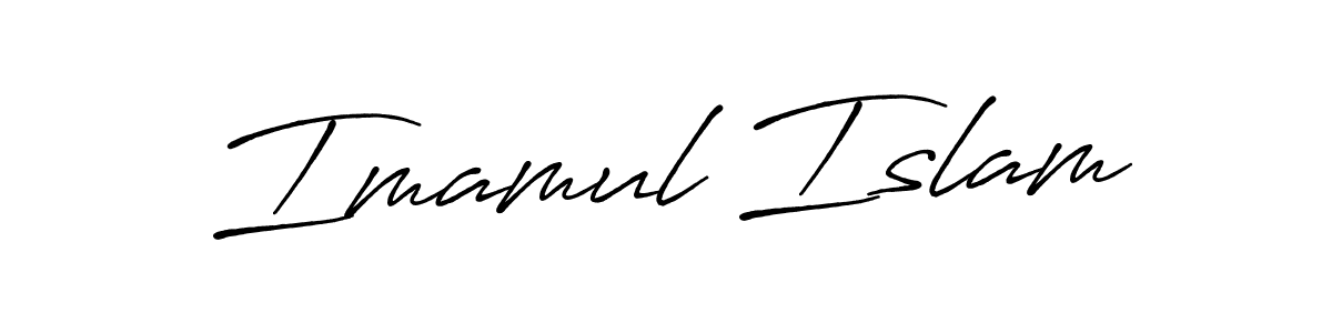 Design your own signature with our free online signature maker. With this signature software, you can create a handwritten (Antro_Vectra_Bolder) signature for name Imamul Islam. Imamul Islam signature style 7 images and pictures png