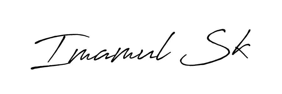 if you are searching for the best signature style for your name Imamul Sk. so please give up your signature search. here we have designed multiple signature styles  using Antro_Vectra_Bolder. Imamul Sk signature style 7 images and pictures png