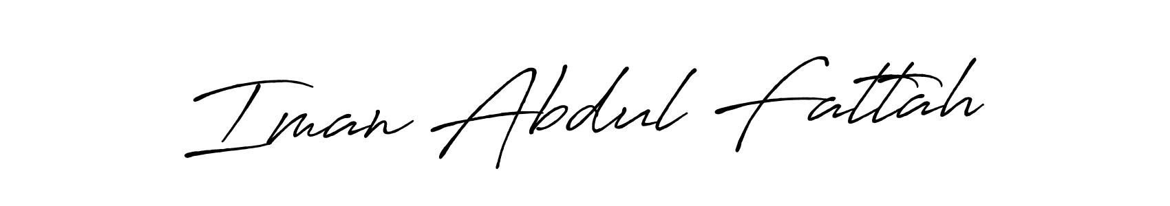 Also we have Iman Abdul Fattah name is the best signature style. Create professional handwritten signature collection using Antro_Vectra_Bolder autograph style. Iman Abdul Fattah signature style 7 images and pictures png