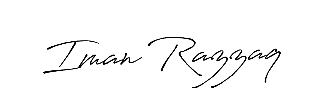 It looks lik you need a new signature style for name Iman Razzaq. Design unique handwritten (Antro_Vectra_Bolder) signature with our free signature maker in just a few clicks. Iman Razzaq signature style 7 images and pictures png