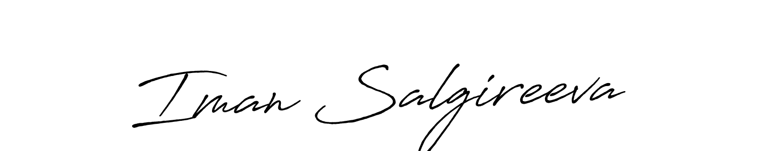 How to Draw Iman Salgireeva signature style? Antro_Vectra_Bolder is a latest design signature styles for name Iman Salgireeva. Iman Salgireeva signature style 7 images and pictures png