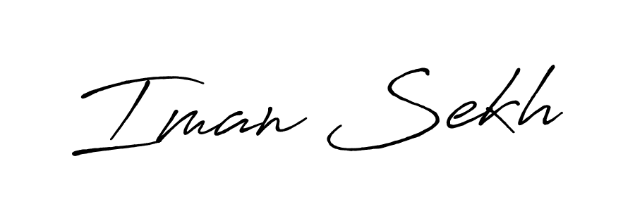 How to make Iman Sekh signature? Antro_Vectra_Bolder is a professional autograph style. Create handwritten signature for Iman Sekh name. Iman Sekh signature style 7 images and pictures png