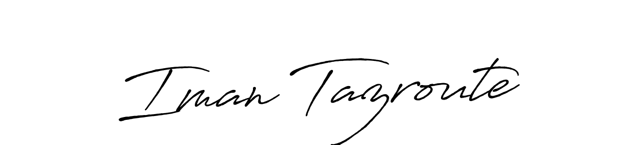 See photos of Iman Tazroute official signature by Spectra . Check more albums & portfolios. Read reviews & check more about Antro_Vectra_Bolder font. Iman Tazroute signature style 7 images and pictures png