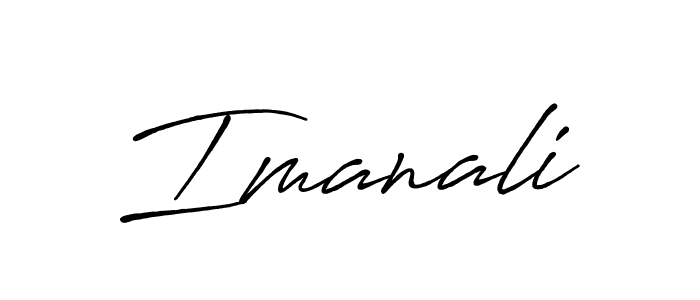 How to make Imanali name signature. Use Antro_Vectra_Bolder style for creating short signs online. This is the latest handwritten sign. Imanali signature style 7 images and pictures png