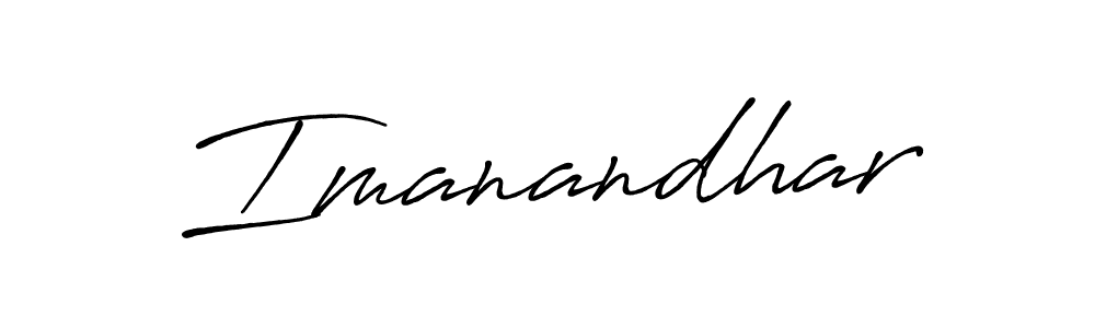 How to make Imanandhar name signature. Use Antro_Vectra_Bolder style for creating short signs online. This is the latest handwritten sign. Imanandhar signature style 7 images and pictures png