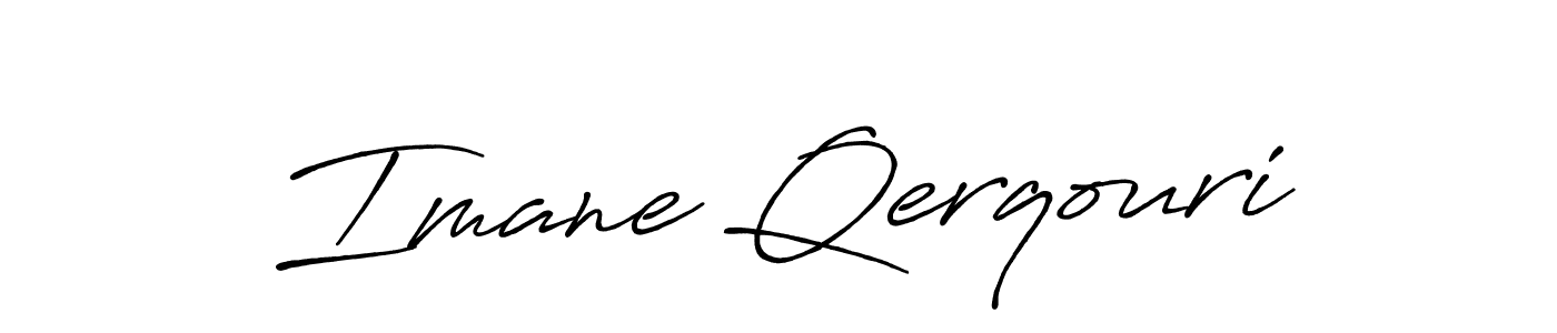 Imane Qerqouri stylish signature style. Best Handwritten Sign (Antro_Vectra_Bolder) for my name. Handwritten Signature Collection Ideas for my name Imane Qerqouri. Imane Qerqouri signature style 7 images and pictures png