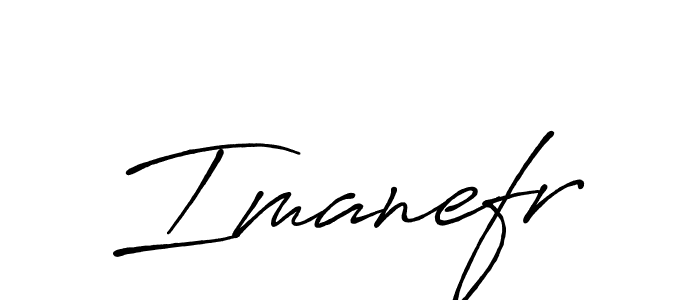 Imanefr stylish signature style. Best Handwritten Sign (Antro_Vectra_Bolder) for my name. Handwritten Signature Collection Ideas for my name Imanefr. Imanefr signature style 7 images and pictures png