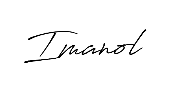 Also we have Imanol name is the best signature style. Create professional handwritten signature collection using Antro_Vectra_Bolder autograph style. Imanol signature style 7 images and pictures png