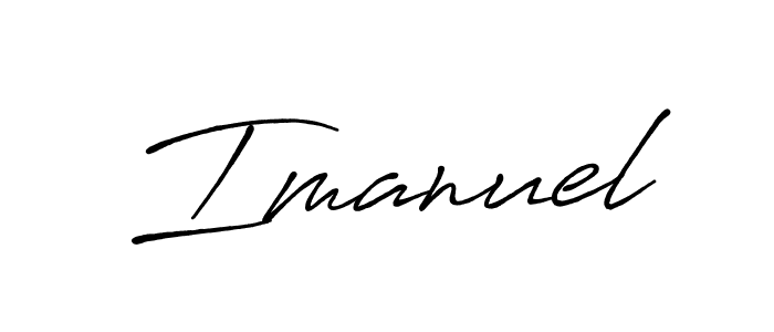 Create a beautiful signature design for name Imanuel. With this signature (Antro_Vectra_Bolder) fonts, you can make a handwritten signature for free. Imanuel signature style 7 images and pictures png