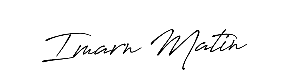 if you are searching for the best signature style for your name Imarn Matin. so please give up your signature search. here we have designed multiple signature styles  using Antro_Vectra_Bolder. Imarn Matin signature style 7 images and pictures png