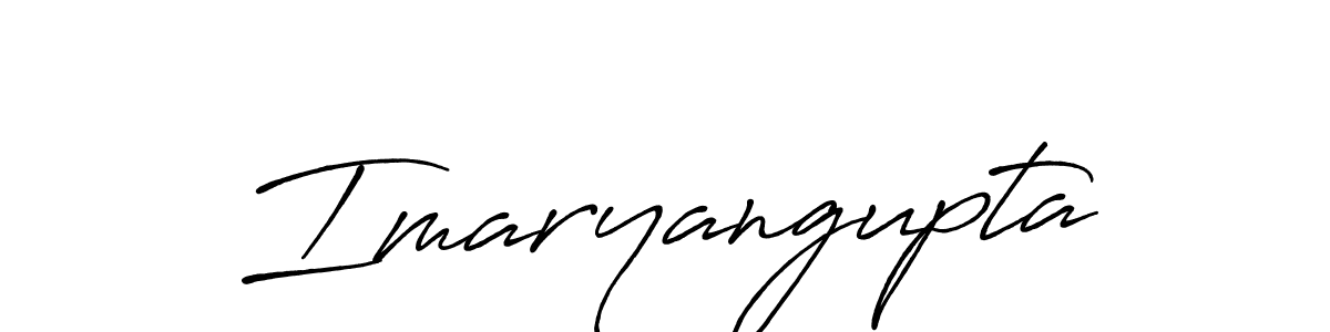 Create a beautiful signature design for name Imaryangupta. With this signature (Antro_Vectra_Bolder) fonts, you can make a handwritten signature for free. Imaryangupta signature style 7 images and pictures png