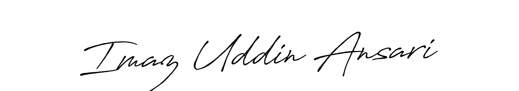 if you are searching for the best signature style for your name Imaz Uddin Ansari. so please give up your signature search. here we have designed multiple signature styles  using Antro_Vectra_Bolder. Imaz Uddin Ansari signature style 7 images and pictures png