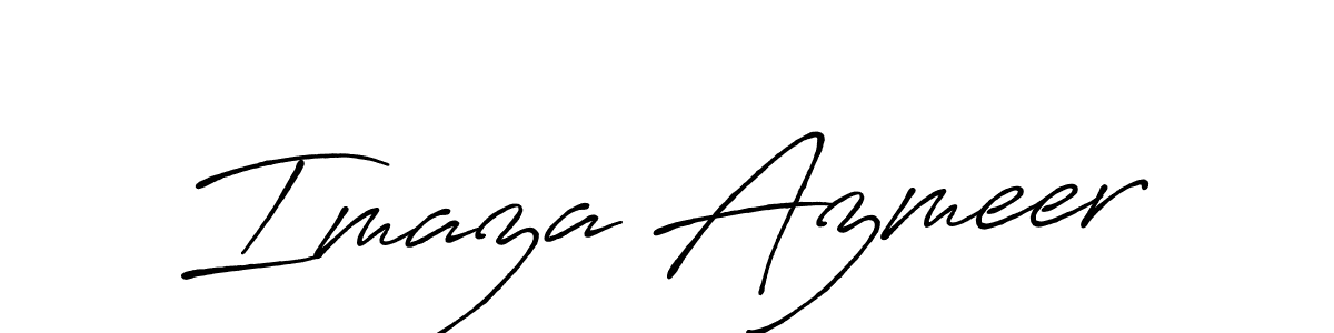 Once you've used our free online signature maker to create your best signature Antro_Vectra_Bolder style, it's time to enjoy all of the benefits that Imaza Azmeer name signing documents. Imaza Azmeer signature style 7 images and pictures png