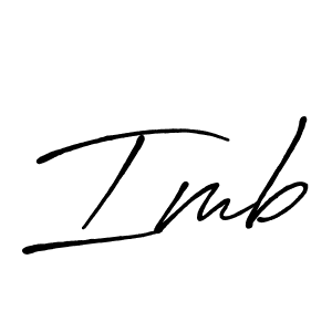 How to make Imb name signature. Use Antro_Vectra_Bolder style for creating short signs online. This is the latest handwritten sign. Imb signature style 7 images and pictures png