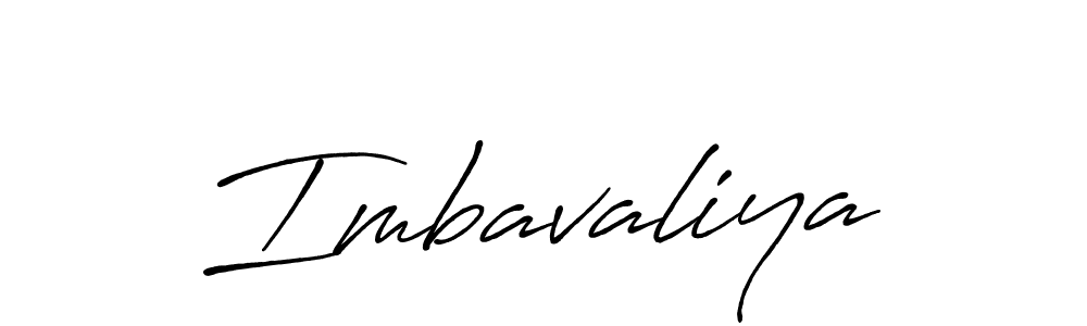 How to make Imbavaliya name signature. Use Antro_Vectra_Bolder style for creating short signs online. This is the latest handwritten sign. Imbavaliya signature style 7 images and pictures png
