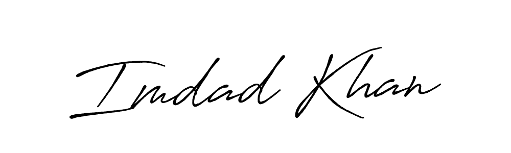 How to make Imdad Khan signature? Antro_Vectra_Bolder is a professional autograph style. Create handwritten signature for Imdad Khan name. Imdad Khan signature style 7 images and pictures png