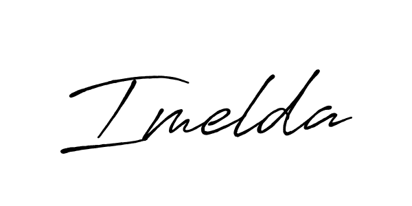 Imelda stylish signature style. Best Handwritten Sign (Antro_Vectra_Bolder) for my name. Handwritten Signature Collection Ideas for my name Imelda. Imelda signature style 7 images and pictures png