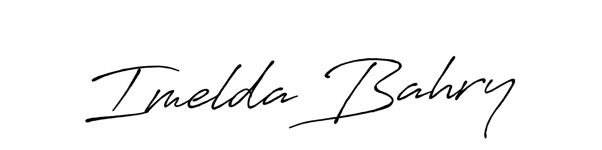 It looks lik you need a new signature style for name Imelda Bahry. Design unique handwritten (Antro_Vectra_Bolder) signature with our free signature maker in just a few clicks. Imelda Bahry signature style 7 images and pictures png
