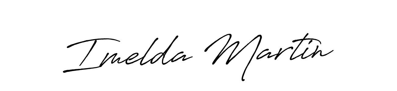 Imelda Martin stylish signature style. Best Handwritten Sign (Antro_Vectra_Bolder) for my name. Handwritten Signature Collection Ideas for my name Imelda Martin. Imelda Martin signature style 7 images and pictures png