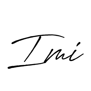Similarly Antro_Vectra_Bolder is the best handwritten signature design. Signature creator online .You can use it as an online autograph creator for name Imi. Imi signature style 7 images and pictures png