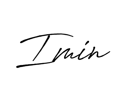 Design your own signature with our free online signature maker. With this signature software, you can create a handwritten (Antro_Vectra_Bolder) signature for name Imin. Imin signature style 7 images and pictures png