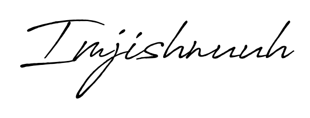 Get inspired by this graceful Antro_Vectra_Bolder signature style for name Imjishnuuh. Smooth loops and balanced proportions for everyday use. Imjishnuuh signature style 7 images and pictures png